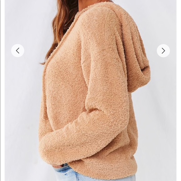 Faux Fur Hooded Pullover - Picture 2 of 6